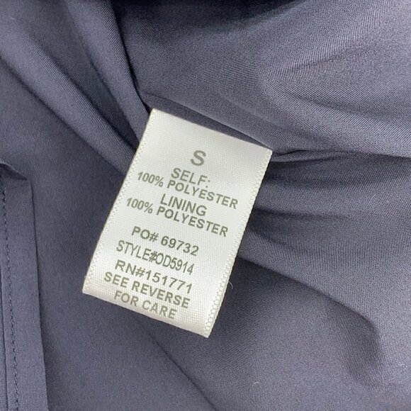 Gilli Navy Blue w/ Details V-Neck Lined Dress - Picture 6 of 8